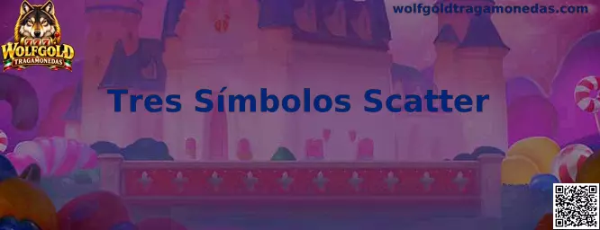 Representación informativa de Tres Símbolos Scatter en Wolfgold Tragamonedas