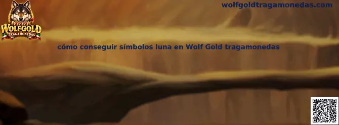 Símbolos luna y explicación visual de la función Money Respin en Wolf Gold tragamonedas