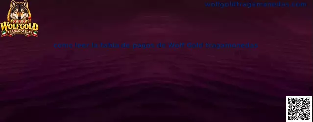 Guía visual para aprender a leer la tabla de pagos de Wolf Gold tragamonedas