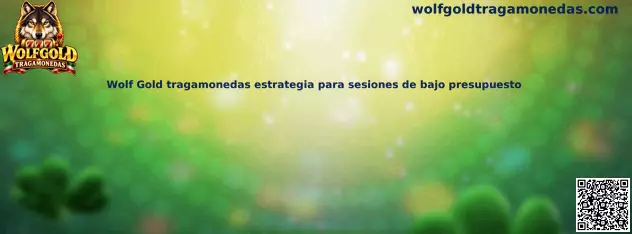 Ilustración de Wolf Gold tragamonedas para una guía sobre sesiones de bajo presupuesto y juego responsable