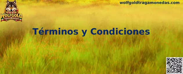 Términos y condiciones de Wolfgold Tragamonedas